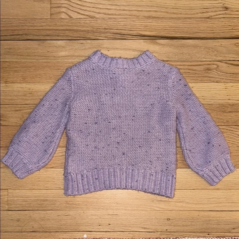 OshKosh Bigosh Purple Chunky Knit Crew Neck Sweater 24 months Baby
